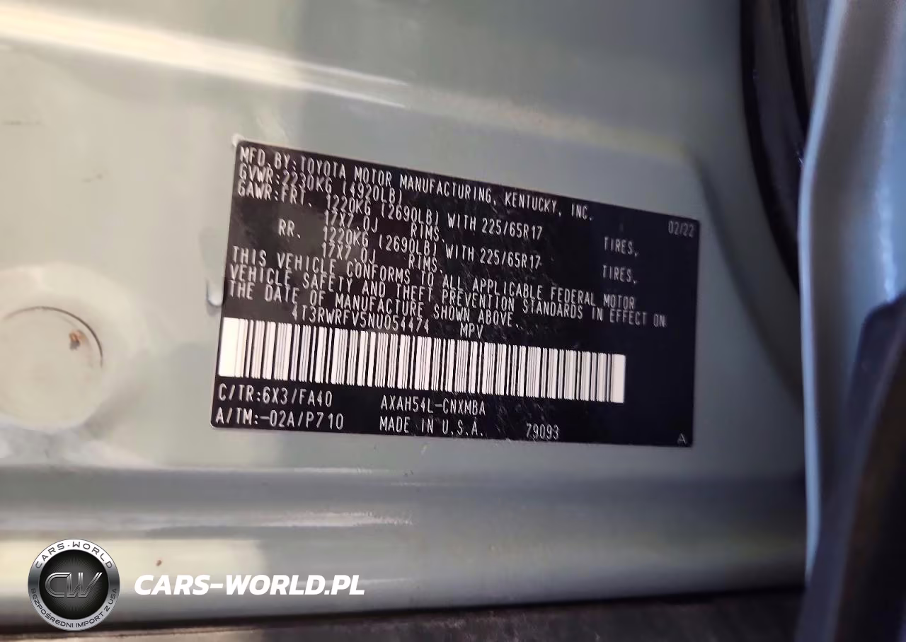 2022 Toyota Rav4 Xle VIN:4T3RWRFV5NU054474 - 12