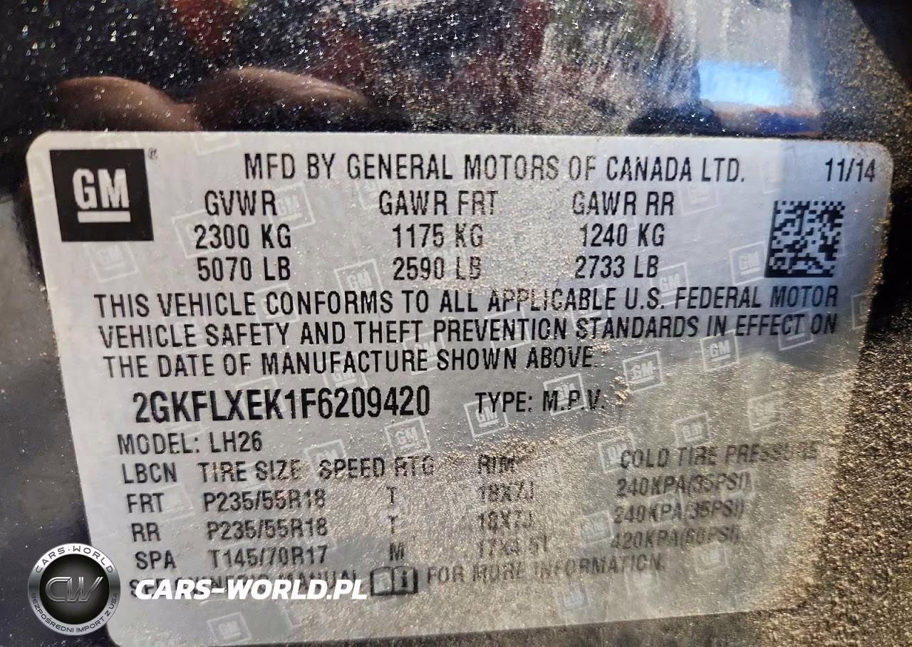 2015 GMC Terrain Slt VIN:2GKFLXEK1F6209420 - 13