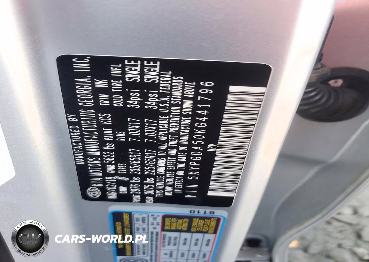 2019 Kia Sorento Lx V6 VIN:5XYPGDA50KG441796 - 12