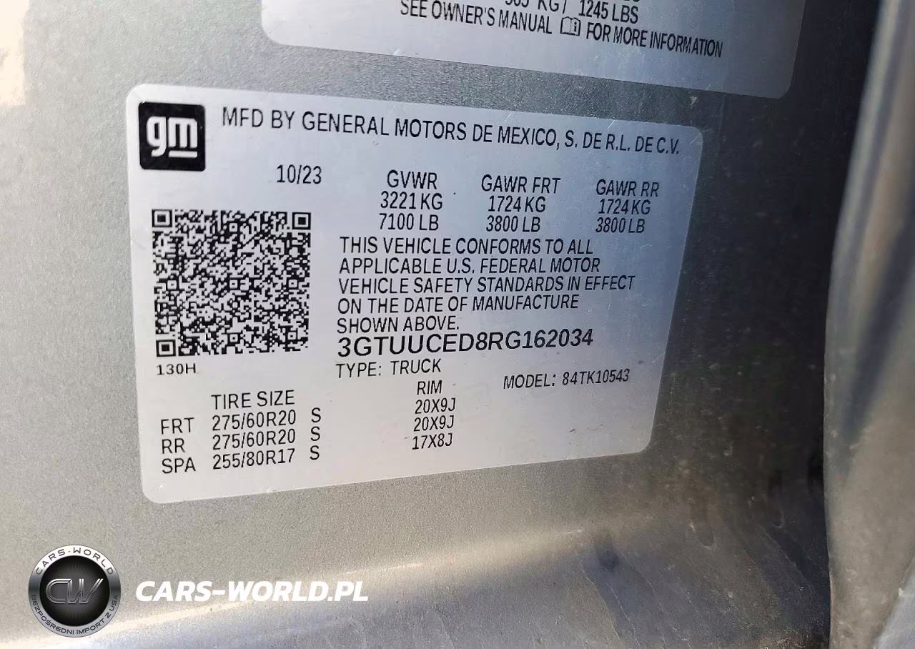 2024 GMC Sierra K1500 Elevation VIN:3GTUUCED8RG162034 - 12