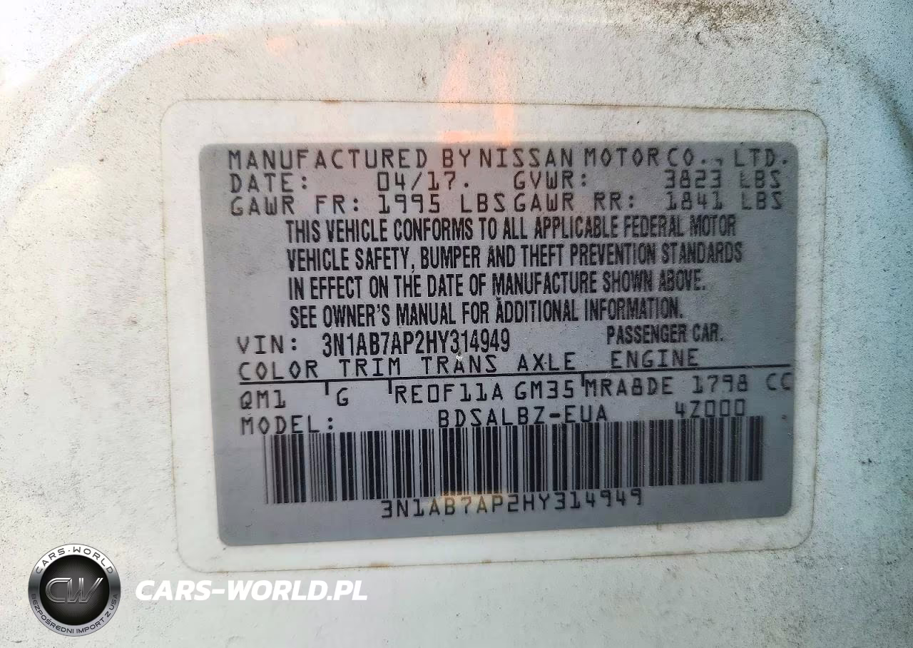 2017 Nissan Sentra S VIN:3N1AB7AP2HY314949 - 12