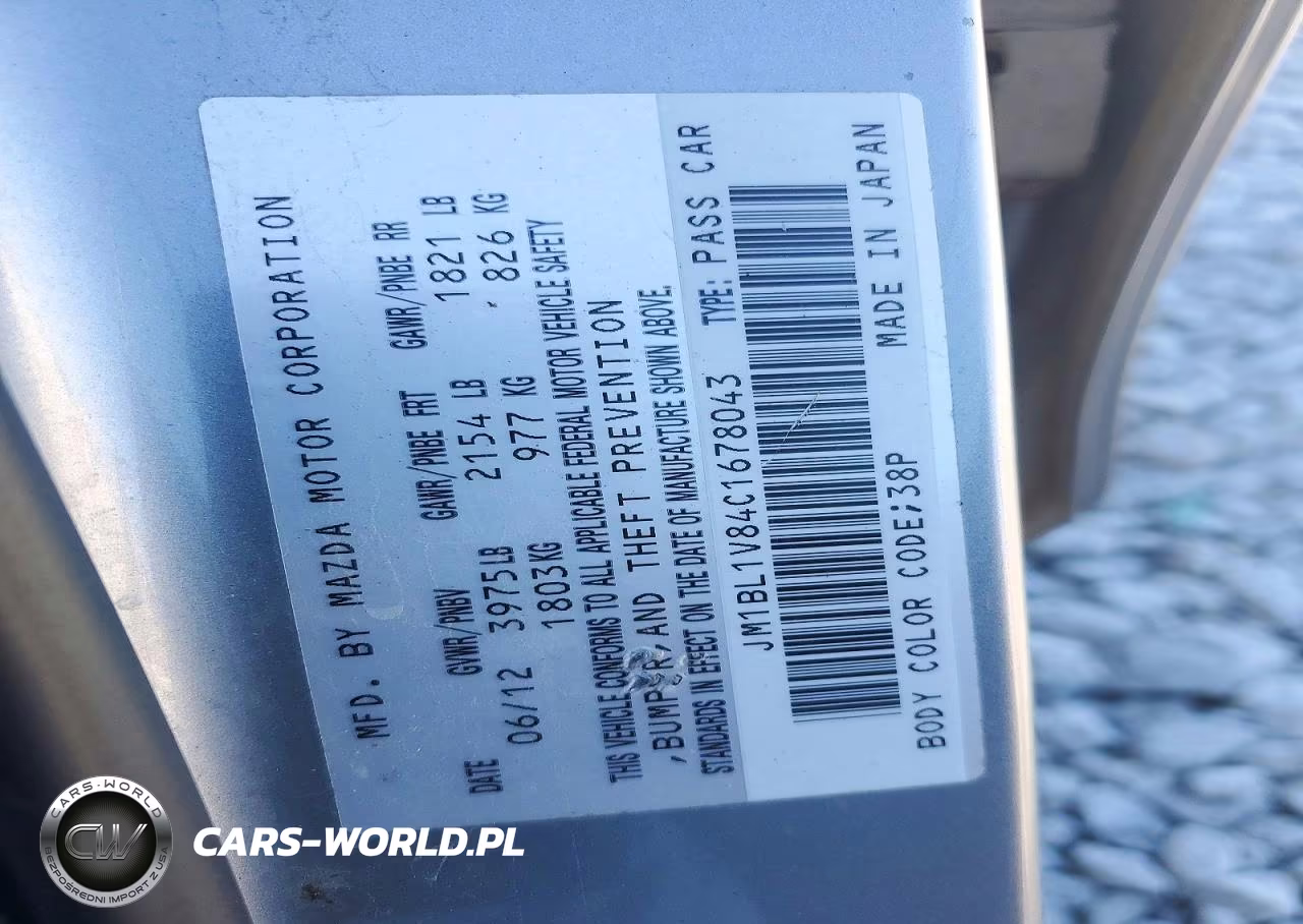2012 Mazda 3 I VIN:JM1BL1V84C1678043 - 12