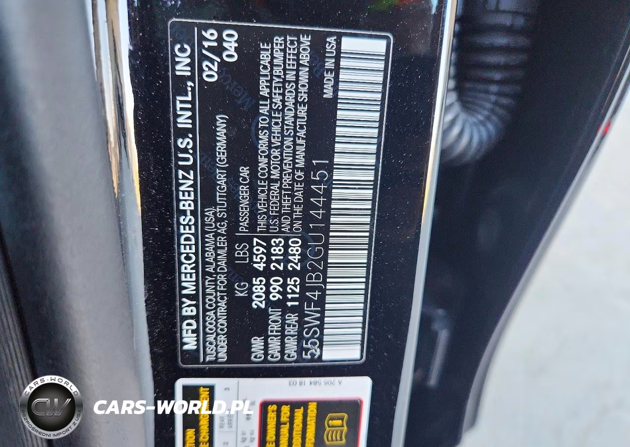 2016 Mercedes-Benz C 300 VIN:55SWF4JB2GU144451 - 12