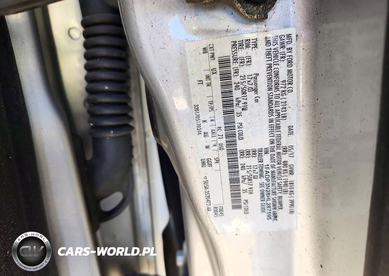 2017 Ford Focus Titanium VIN:1FADP3N28HL287595 - 12