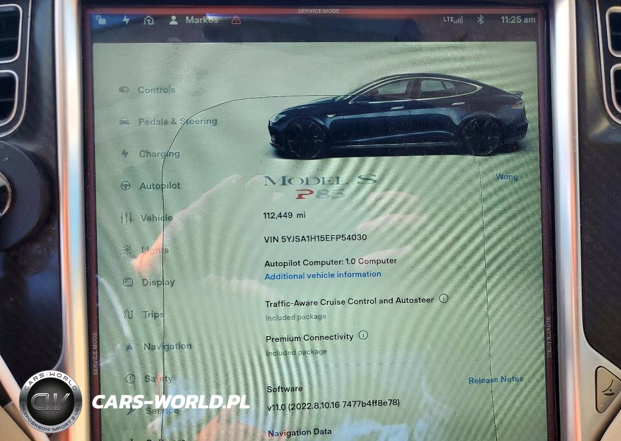 2014 Tesla Model S P85 VIN:5YJSA1H15EFP54030 - 9