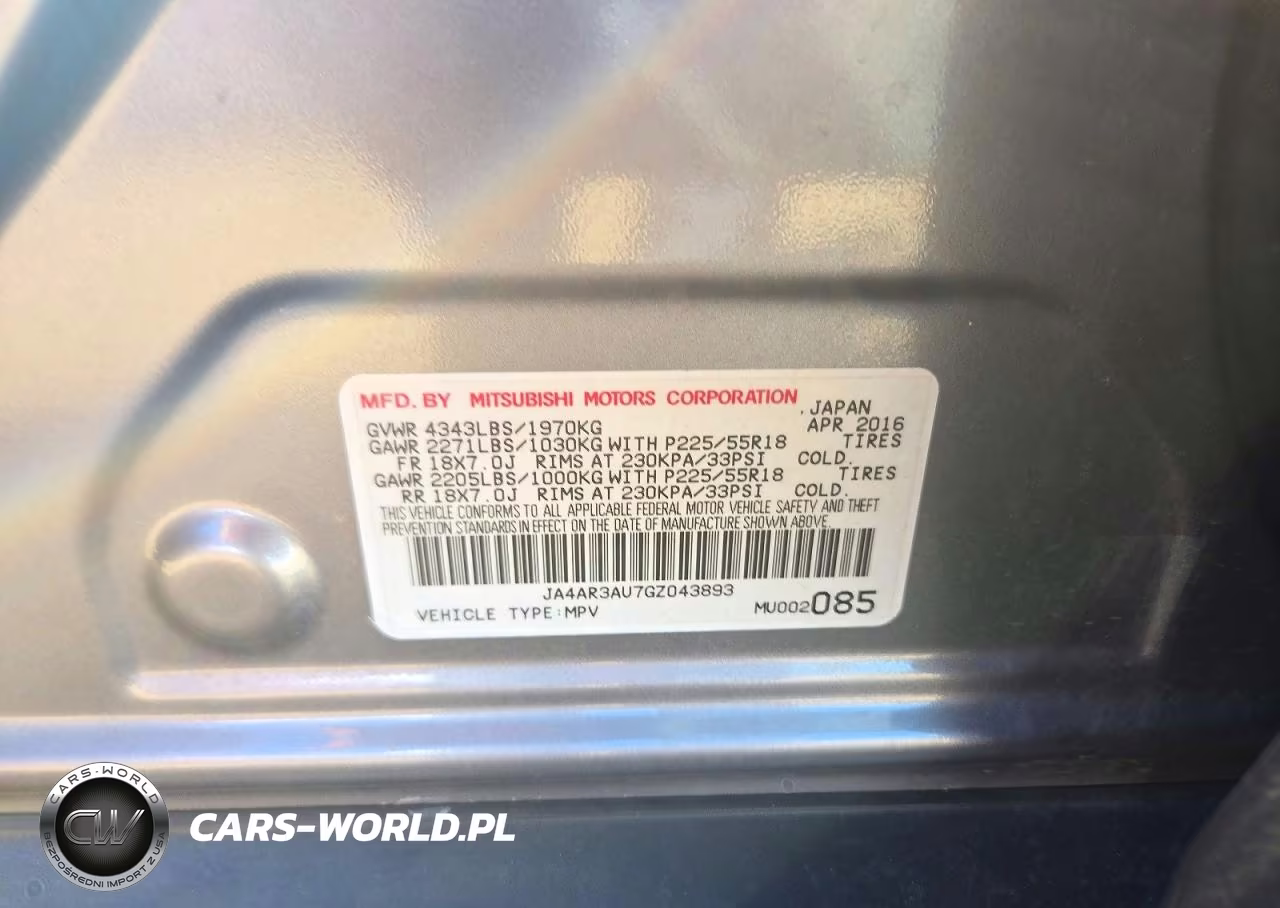 2016 Mitsubishi Outlander Sport Es VIN:JA4AR3AU7GZ043893 - 12