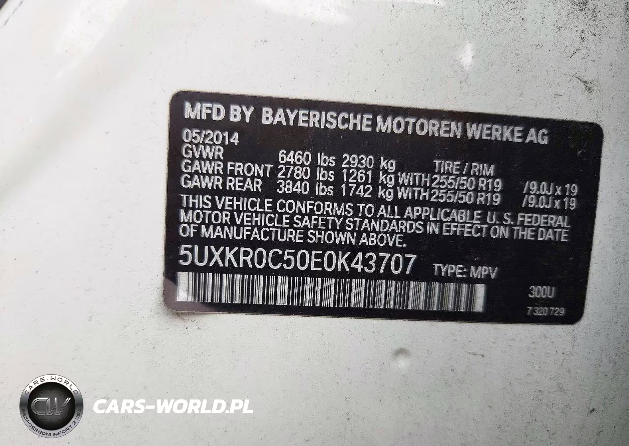 2014 BMW X5 xDrive35I VIN:5UXKR0C50E0K43707 - 13