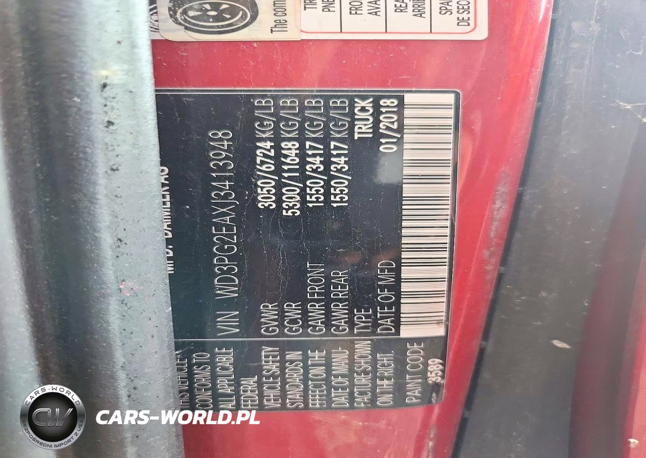 2018 Mercedes-Benz Metris VIN:WD3PG2EAXJ3413948 - 12