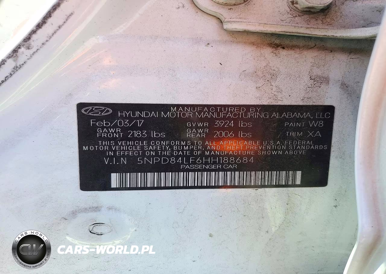 2017 Hyundai Elantra Limited VIN:5NPD84LF6HH188684 - 13