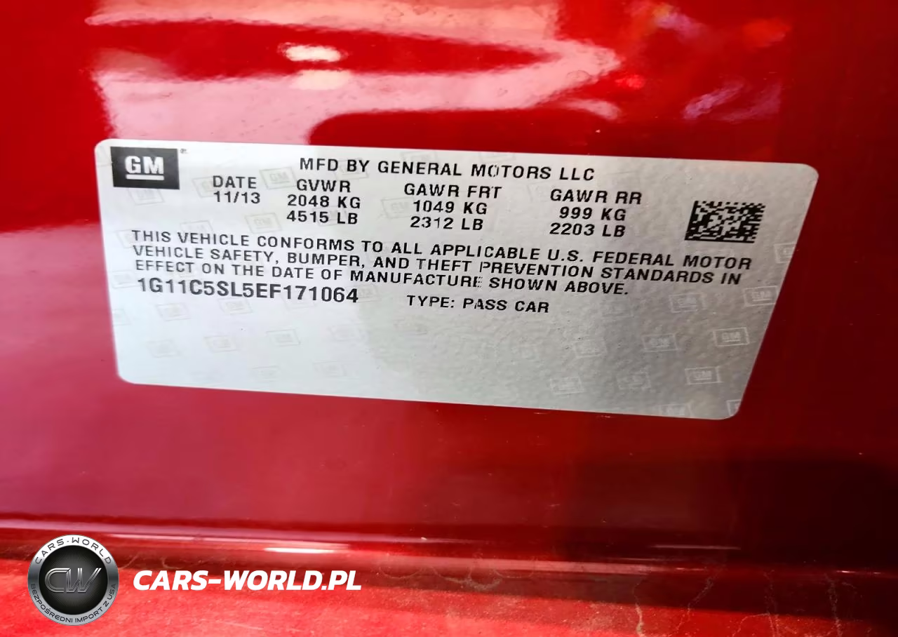 2014 Chevrolet Malibu VIN:1G11C5SL5EF171064 - 12