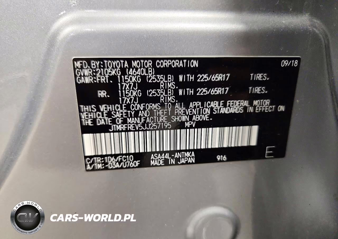 2018 Toyota Rav4 Xle VIN:JTMRFREV5JJ257195 - 13