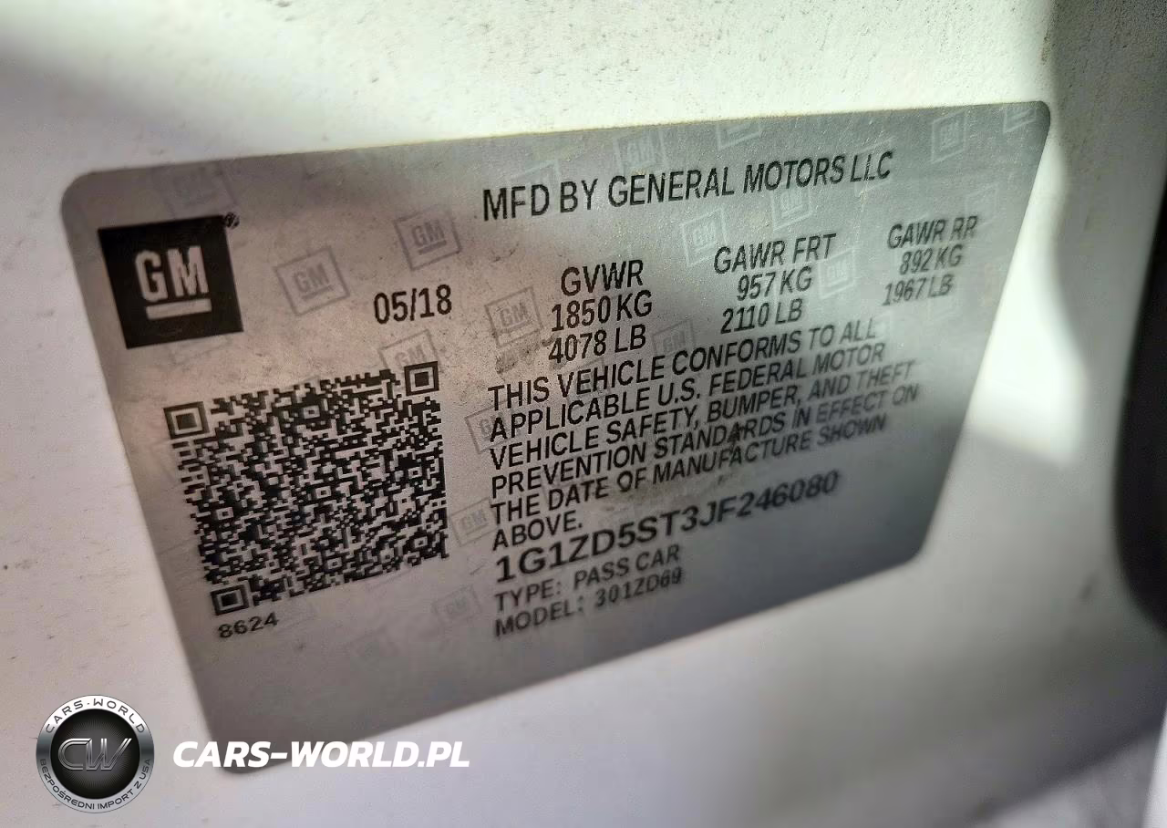 2018 Chevrolet Malibu Lt VIN:1G1ZD5ST3JF246080 - 12