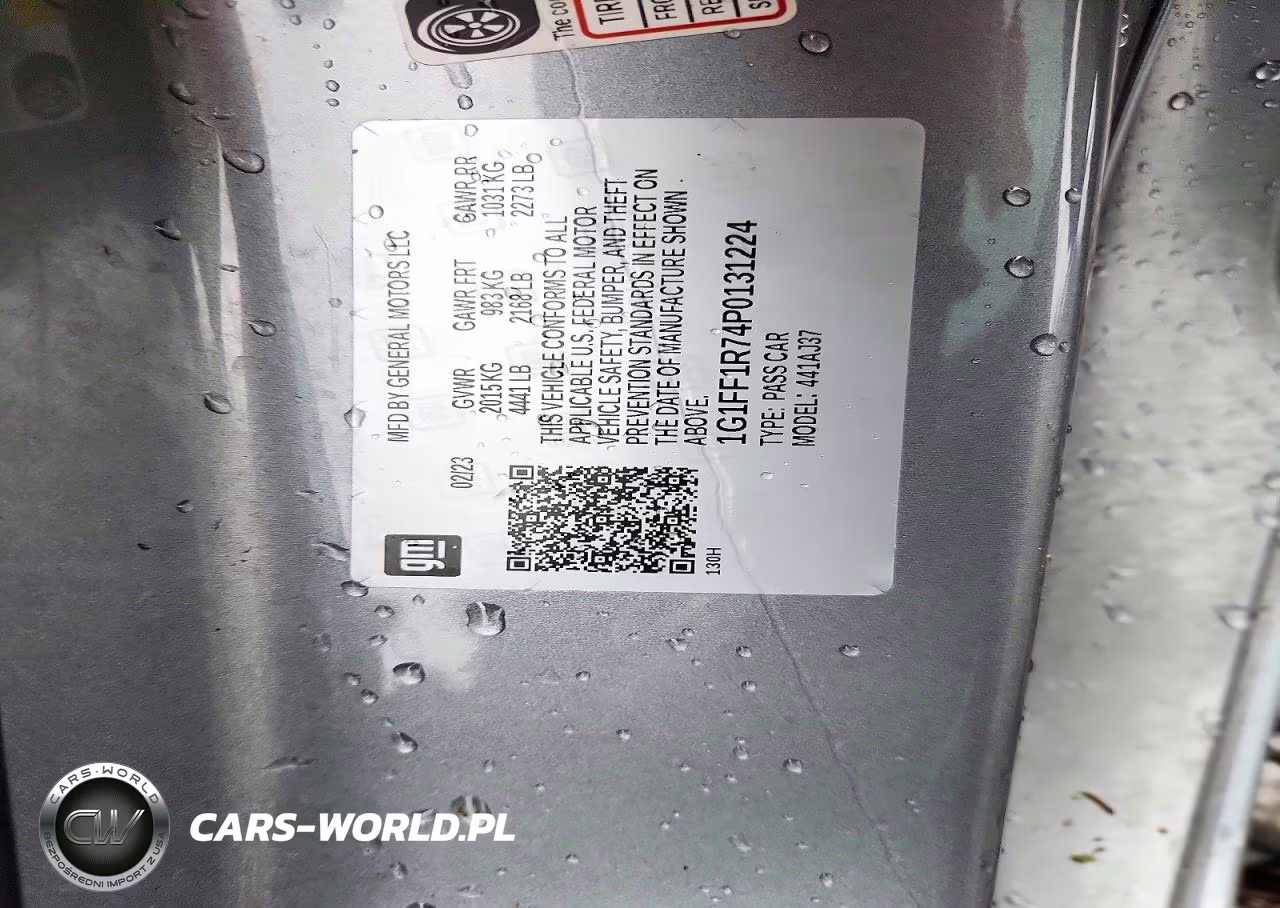 2023 Chevrolet Camaro Lt1 VIN:1G1FF1R74P0131224 - 12
