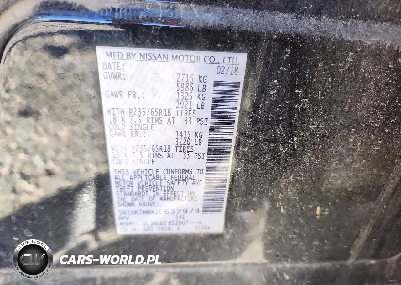 2018 Nissan Pathfinder S VIN:5N1DR2MMXJC637974 - 13