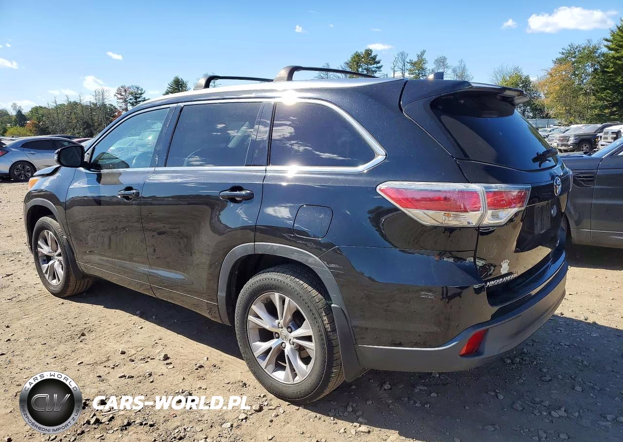 2014 Toyota Highlander Xle VIN:5TDJKRFH6ES032133 - 2