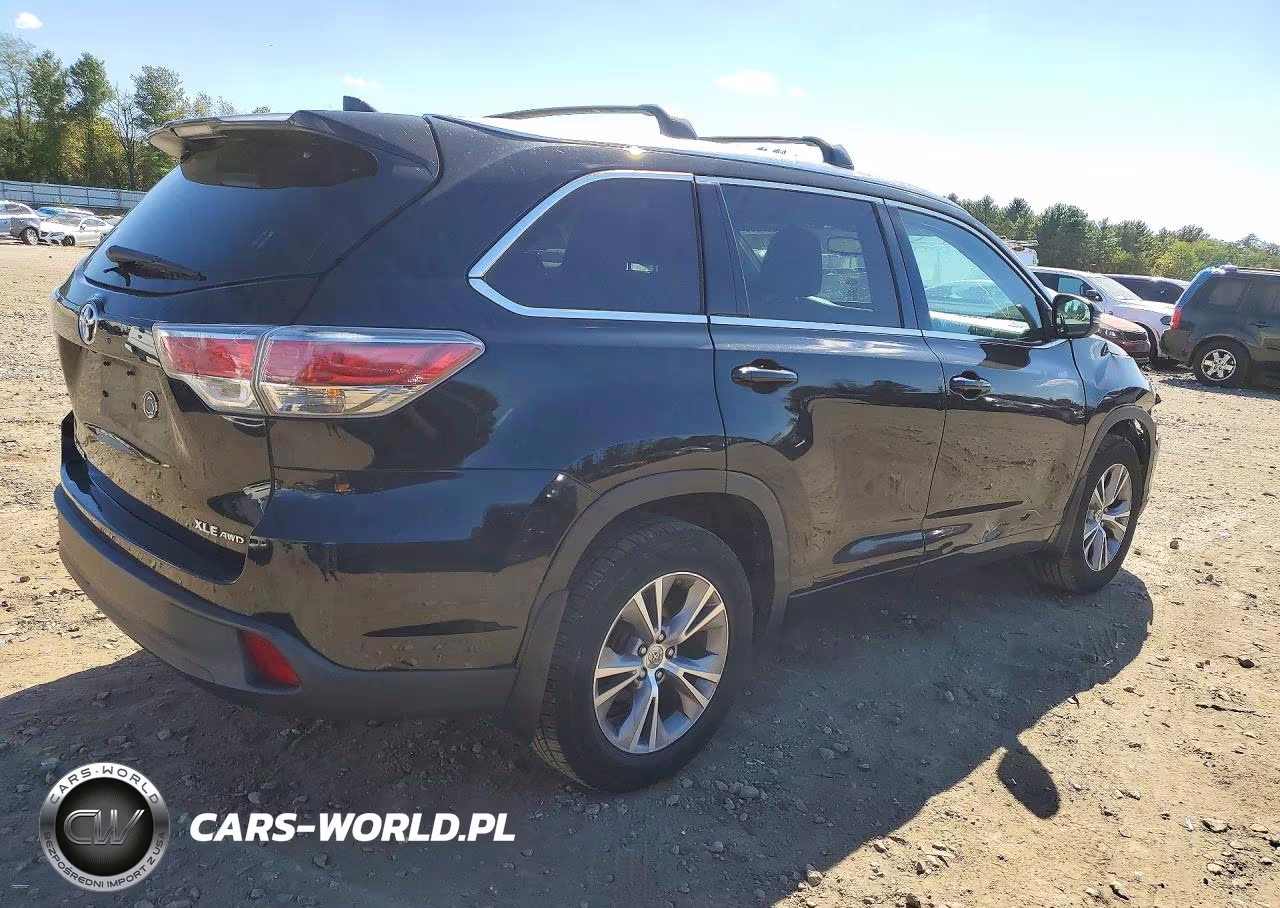 2014 Toyota Highlander Xle VIN:5TDJKRFH6ES032133 - 3