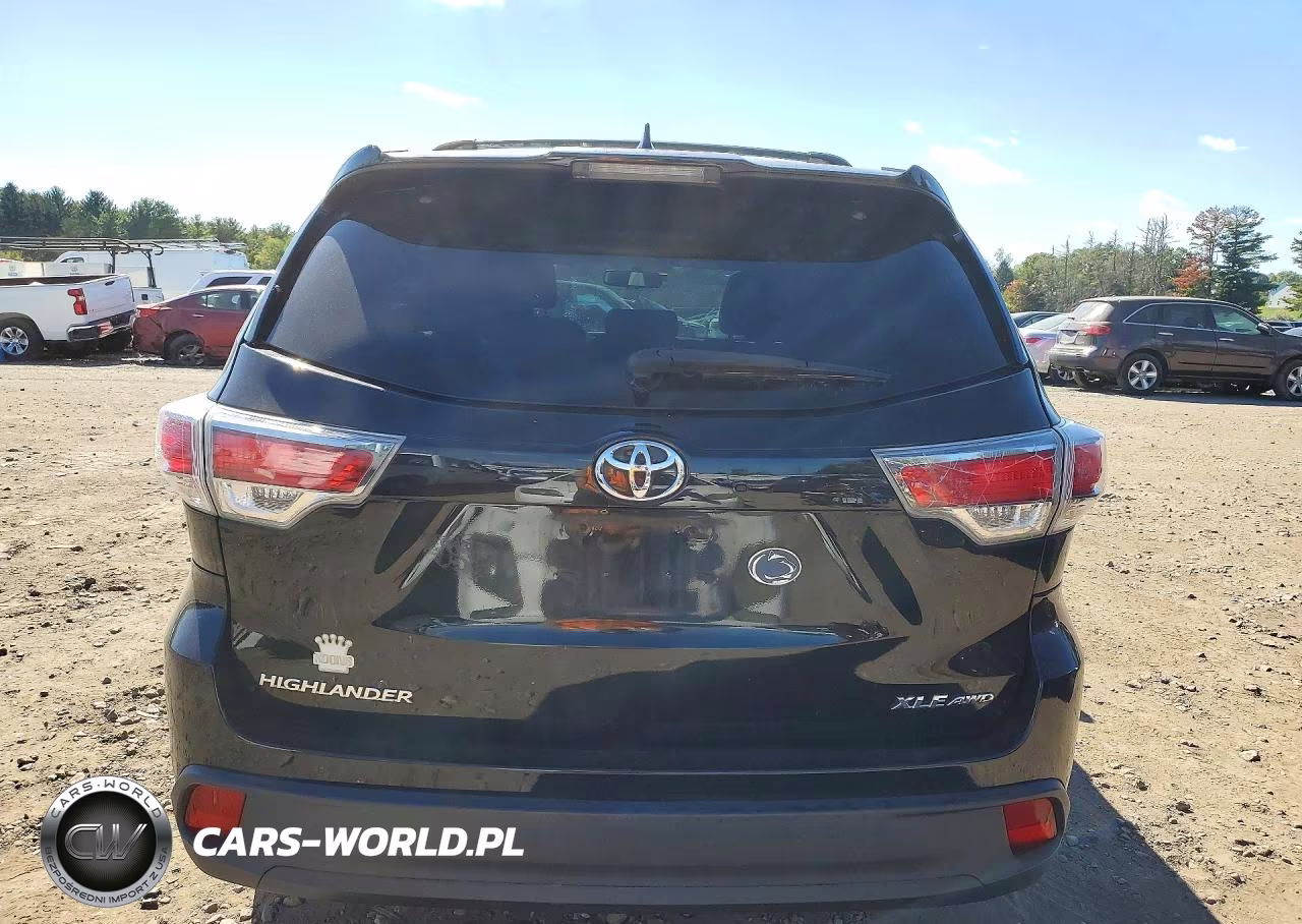 2014 Toyota Highlander Xle VIN:5TDJKRFH6ES032133 - 6