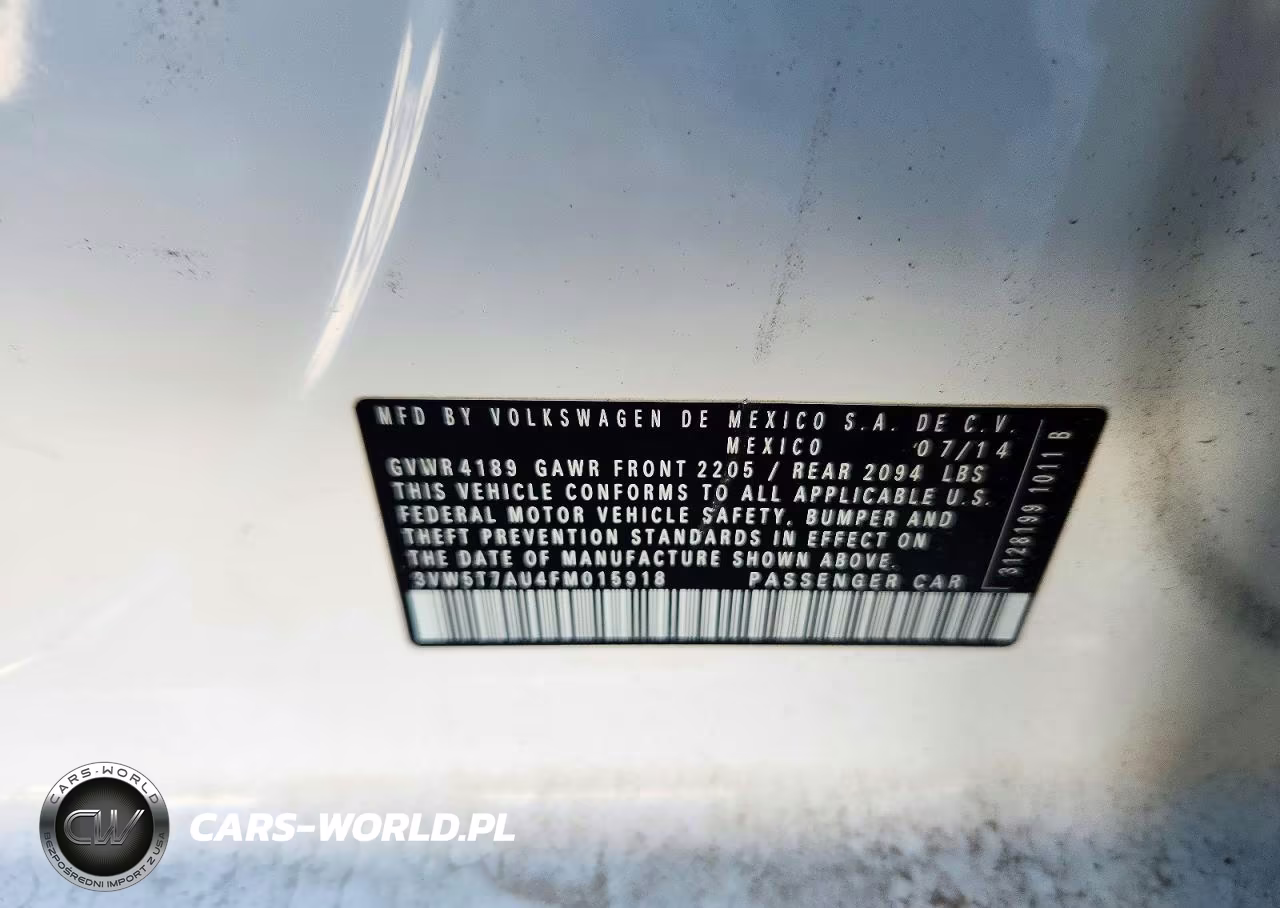 2015 Volkswagen Gti VIN:3VW5T7AU4FM015918 - 13