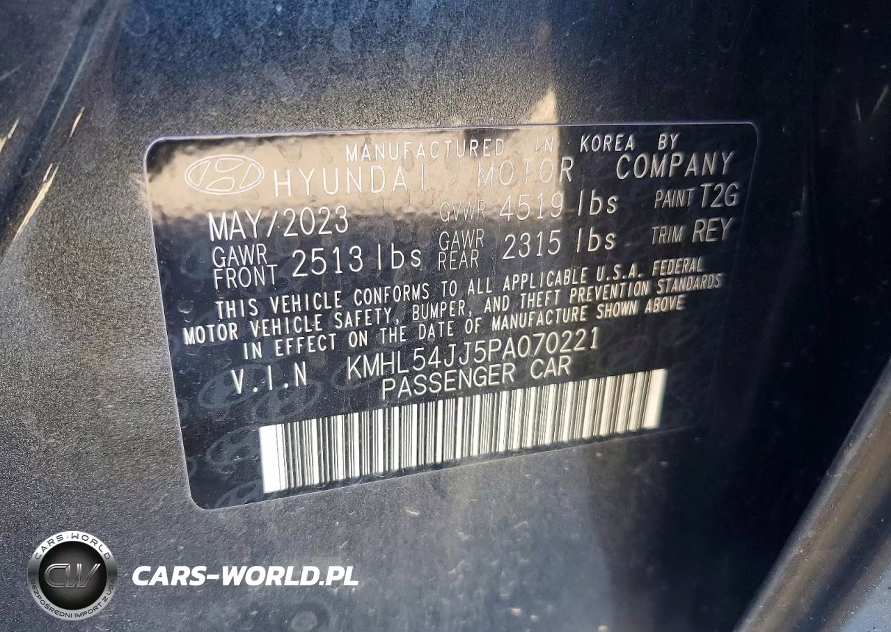 2023 Hyundai Sonata Hybrid Limited VIN:KMHL54JJ5PA070221 - 12