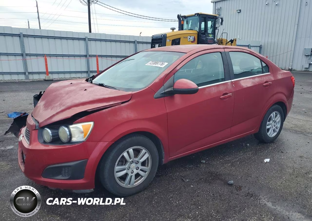 2012 Chevrolet Sonic Lt VIN:1G1JC5SH8C4166722 - 1