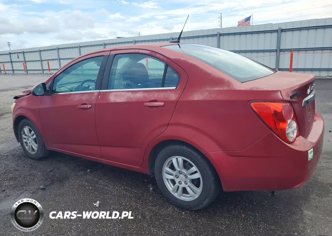 2012 Chevrolet Sonic Lt VIN:1G1JC5SH8C4166722 - 2