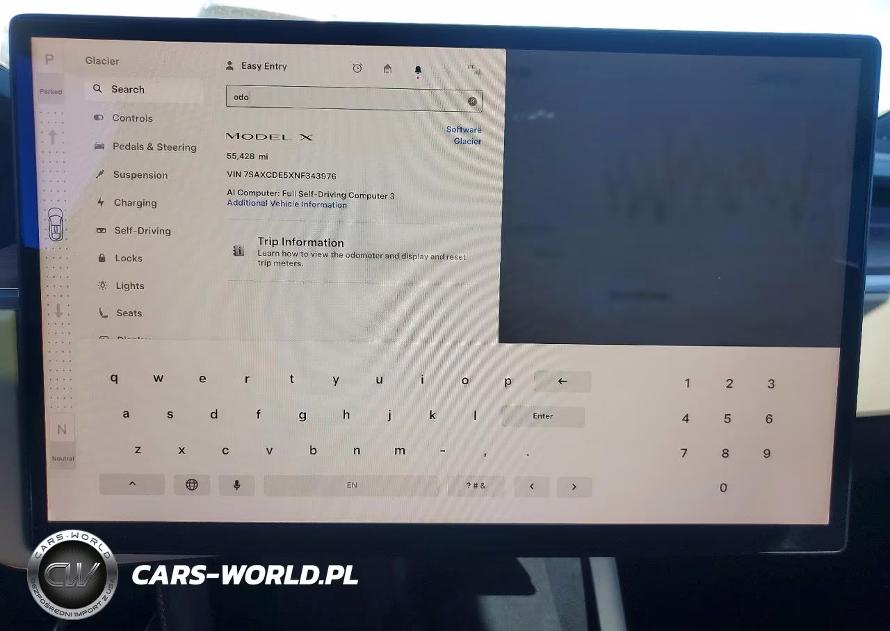 2022 Tesla Model X VIN:7SAXCDE5XNF343976 - 9