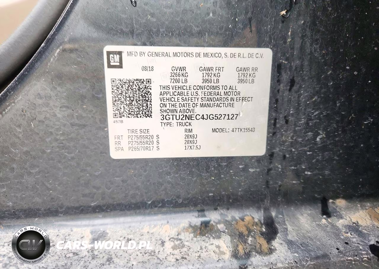 2018 GMC Sierra K1500 Slt VIN:3GTU2NEC4JG527127 - 13