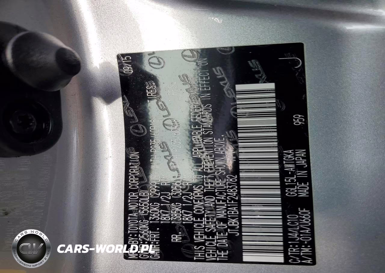 2015 Lexus Rx 350 Base VIN:JTJBK1BA1F2483782 - 14