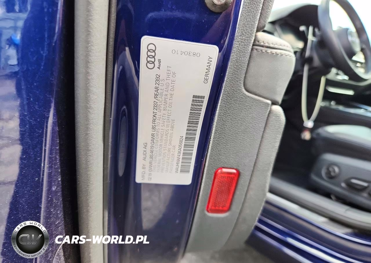 2019 Audi A4 Premium Plus VIN:WAUHMAF43KA056824 - 13