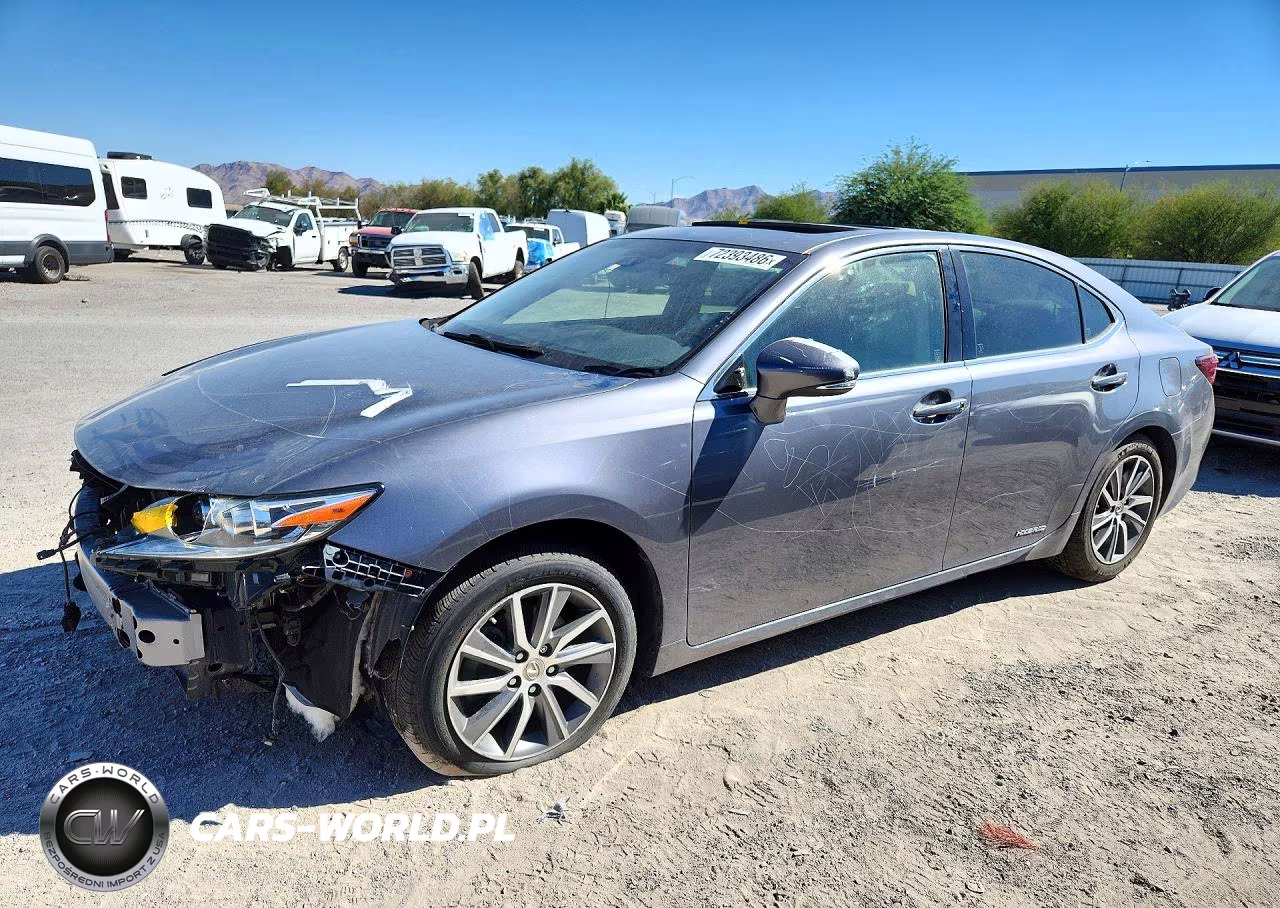 2017 Lexus Es 300H VIN:JTHBW1GG9H2134892 - 1