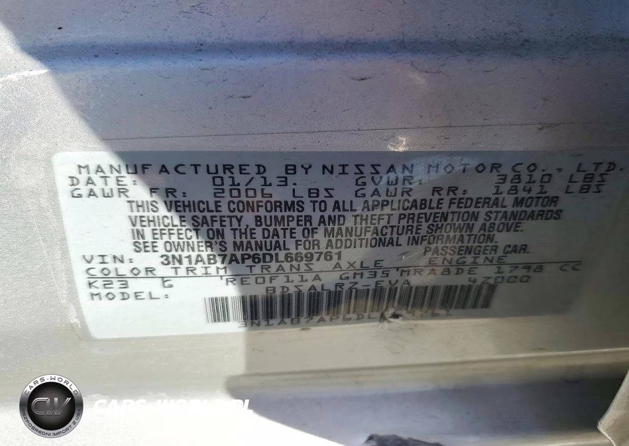 2013 Nissan Sentra S VIN:3N1AB7AP6DL669761 - 12