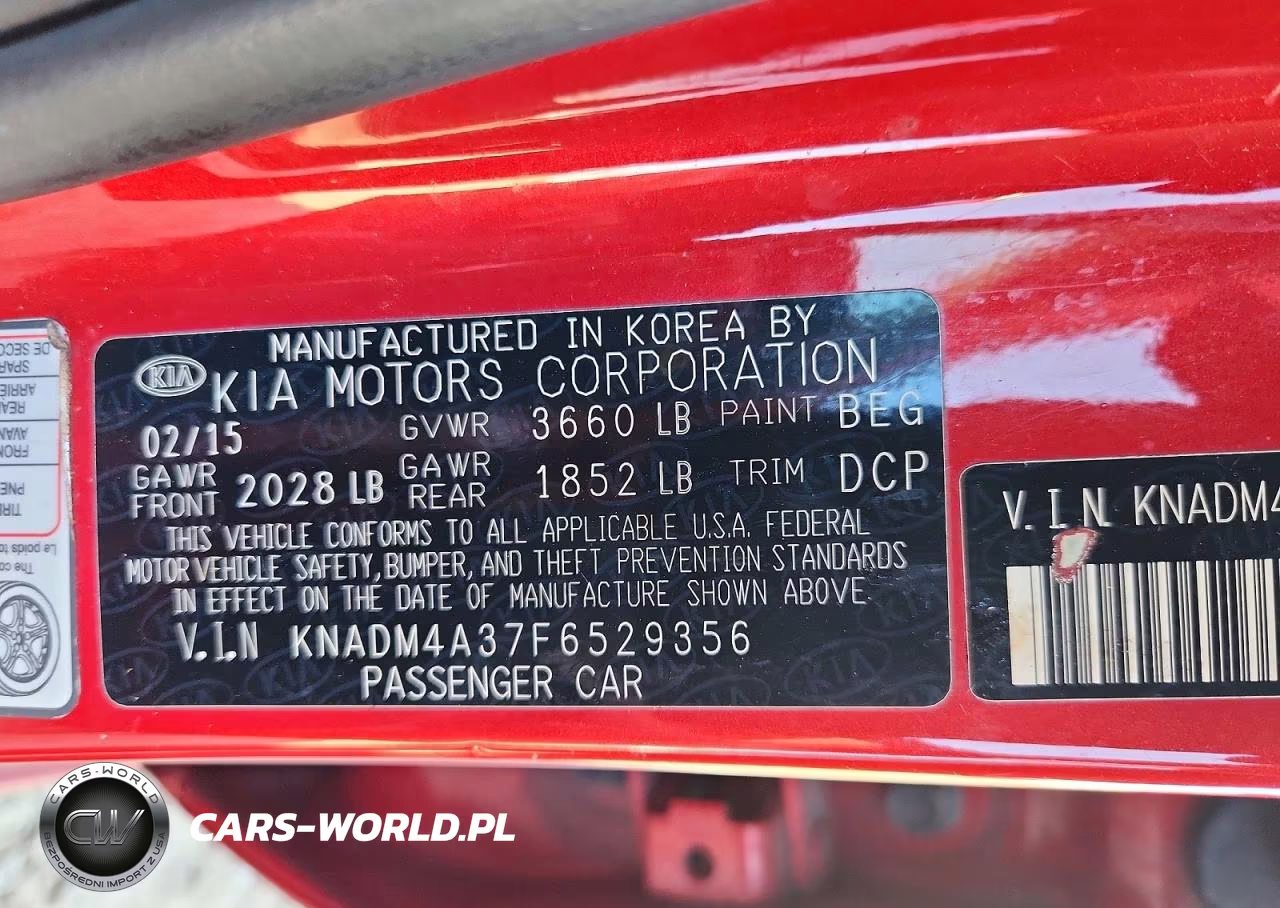 2015 Kia Rio Lx VIN:KNADM4A37F6529356 - 12