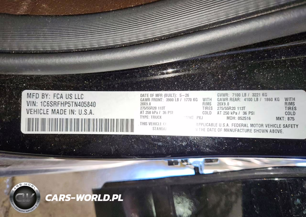 2026 Ram 1500 Limited VIN:1C6SRFHP5TN405840 - 12