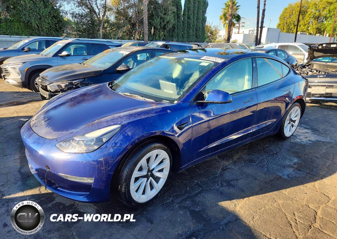 2022 Tesla Model 3 VIN:5YJ3E1EA3NF371622 - 1