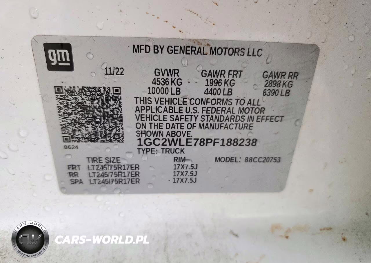 2023 Chevrolet Silverado C2500 Heavy Duty VIN:1GC2WLE78PF188238 - 12