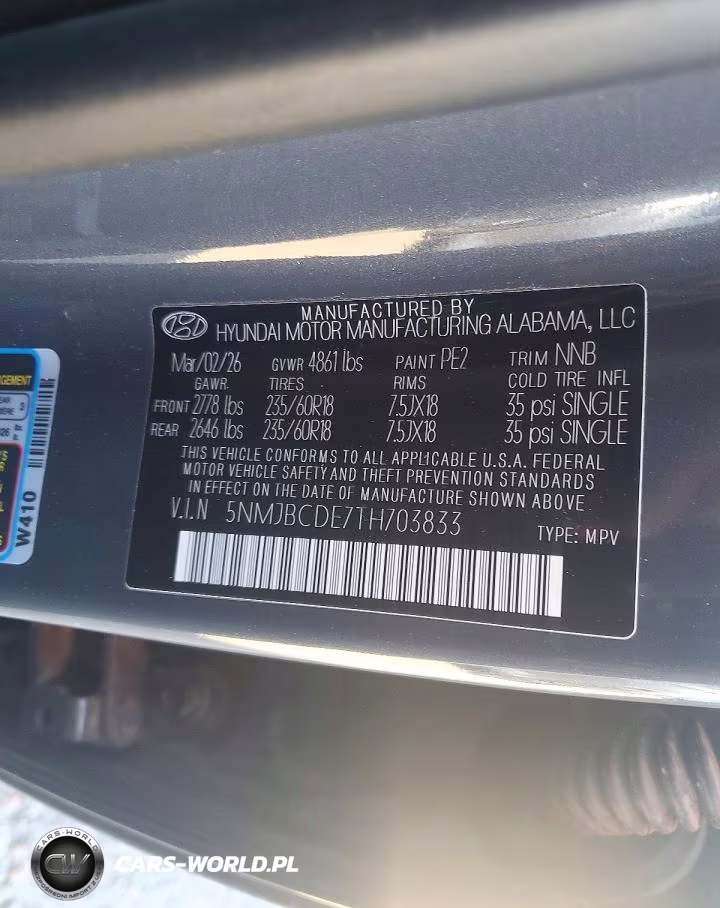 2026 Hyundai Tucson Sel VIN:5NMJBCDE7TH703833 - 13