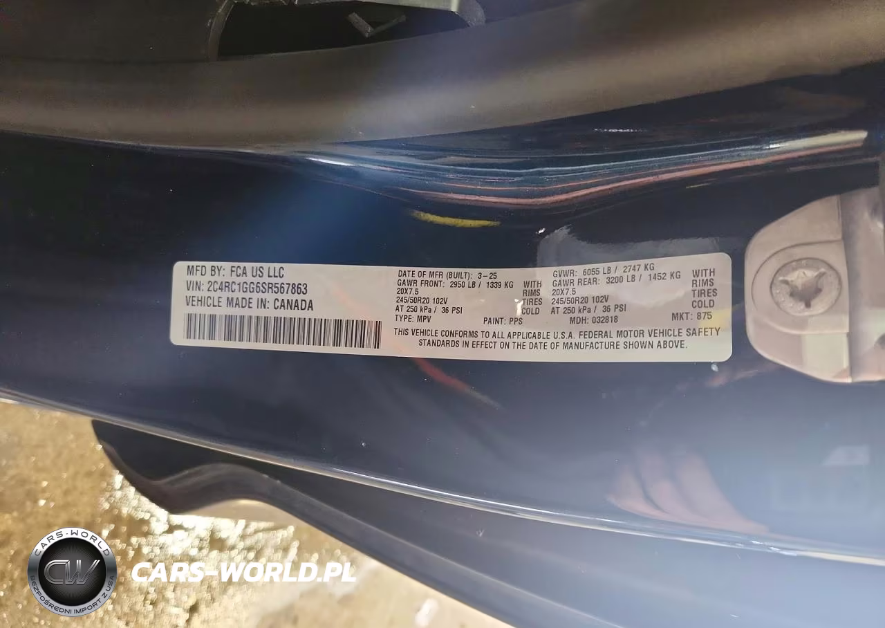 2025 Chrysler Pacifica Limited VIN:2C4RC1GG6SR567863 - 14