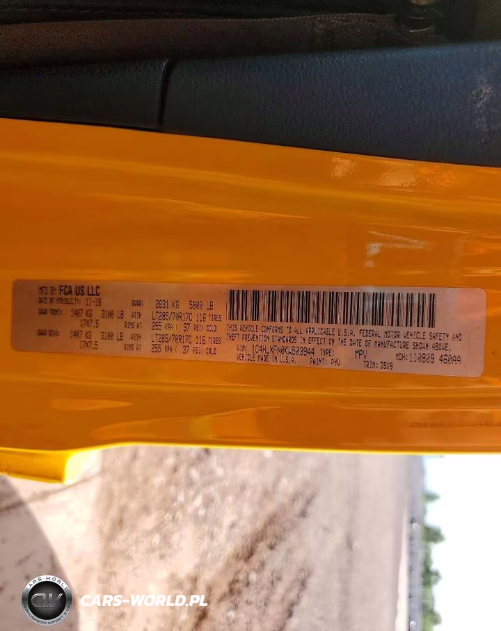 2019 Jeep Wrangler Unlimited Rubicon VIN:1C4HJXFN0KW503944 - 13