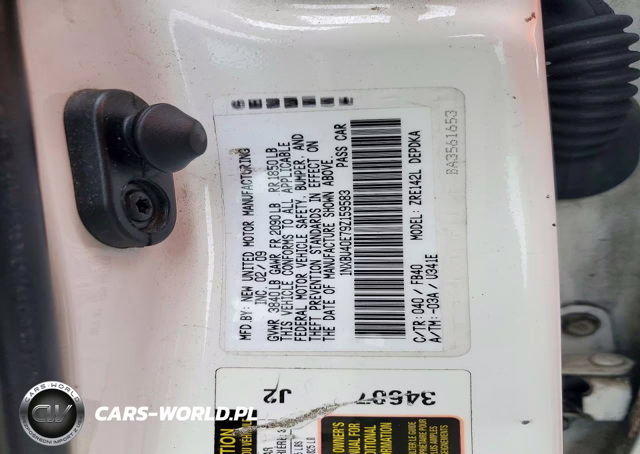2009 Toyota Corolla Le VIN:1NXBU40E79Z159583 - 12