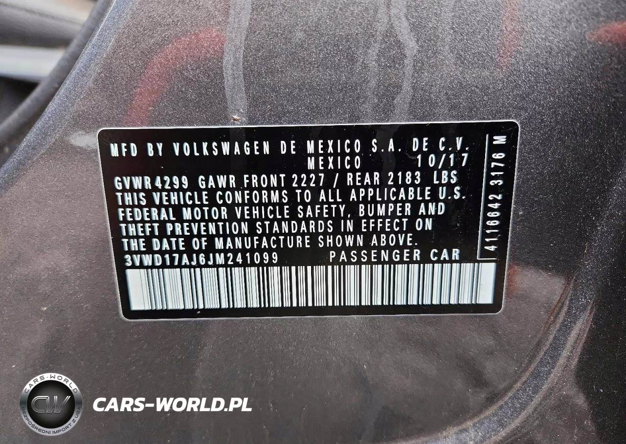 2018 Volkswagen Jetta Sport VIN:3VWD17AJ6JM241099 - 12