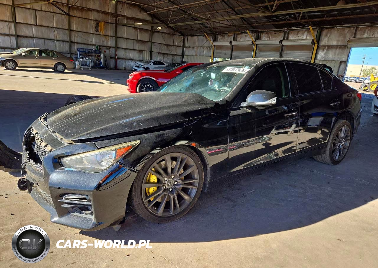 2016 Infiniti Q50 Red Sport 400 VIN:JN1FV7APXGM420578 - 1