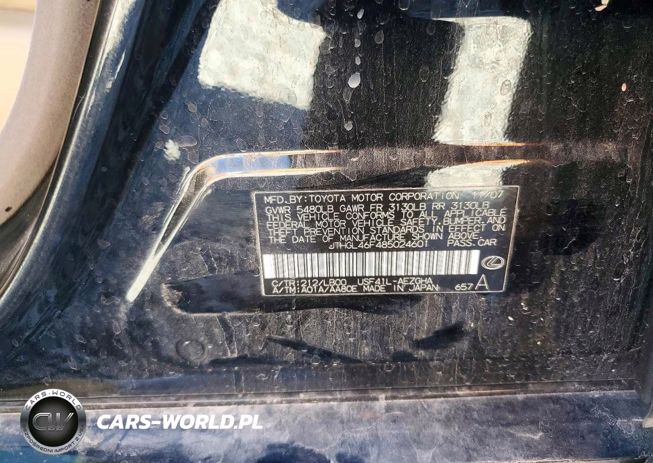 2008 Lexus Ls 460L VIN:JTHGL46F485024601 - 12