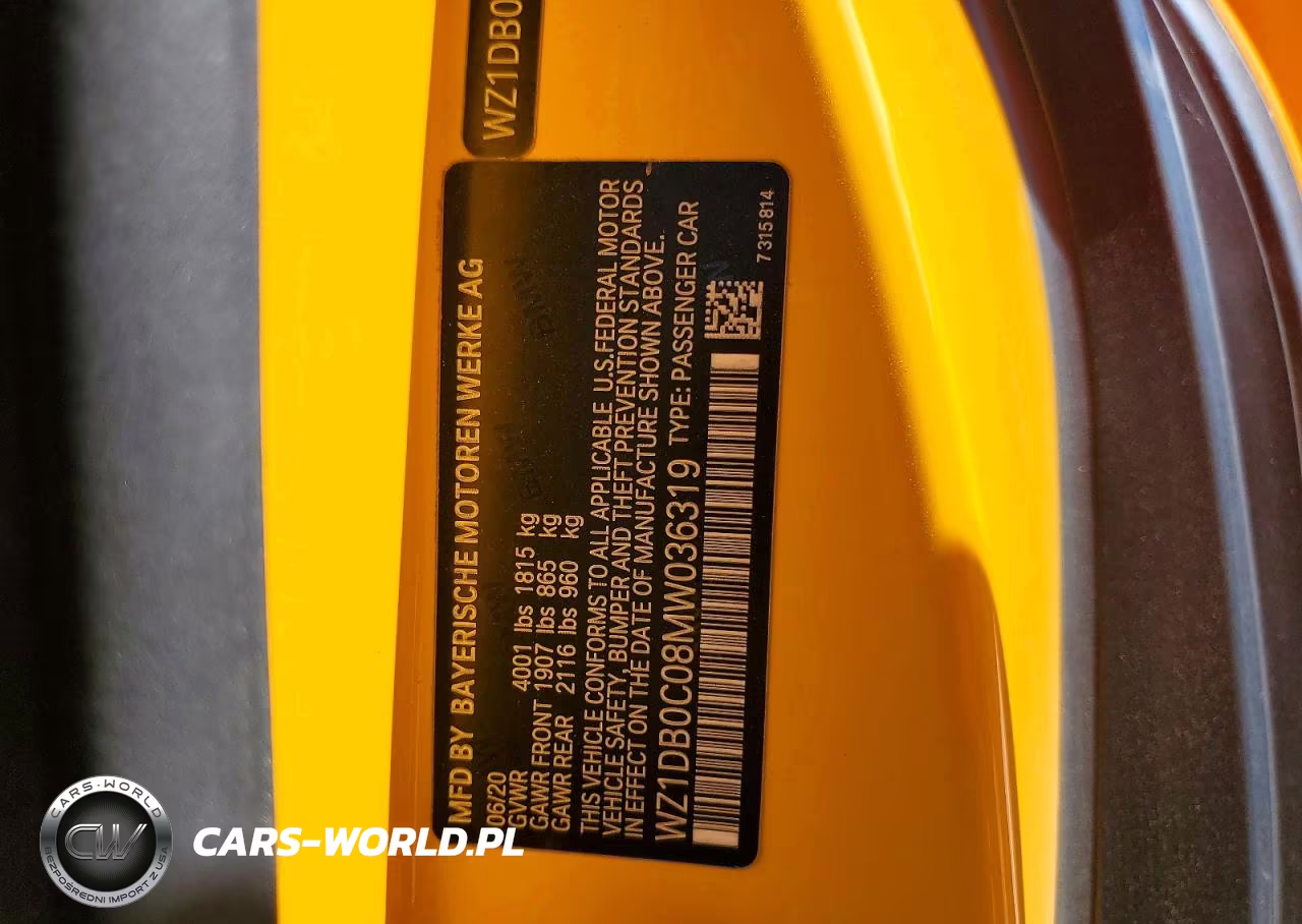 2021 Toyota Gr Supra 3.0 Premium VIN:WZ1DB0C08MW036319 - 12