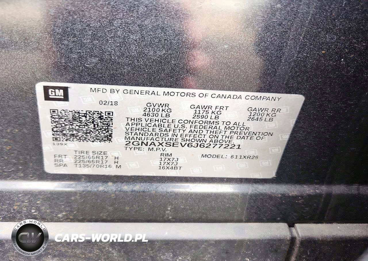 2018 Chevrolet Equinox Lt VIN:2GNAXSEV6J6277221 - 13