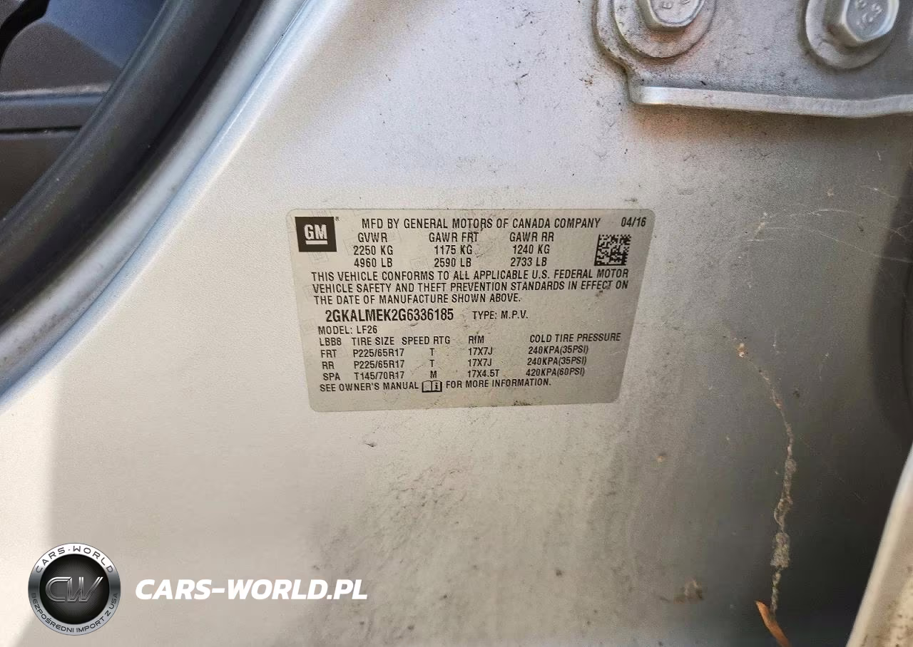 2016 GMC Terrain Sle VIN:2GKALMEK2G6336185 - 13