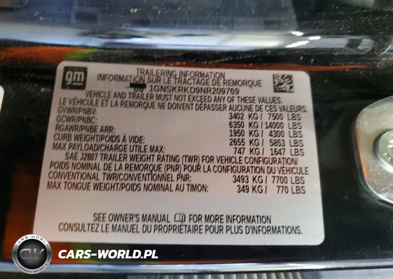 2022 Chevrolet Tahoe K1500 Rst VIN:1GNSKRKD9NR209769 - 14