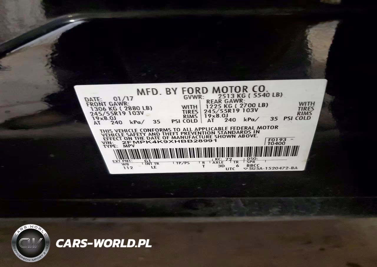 2017 Ford Edge Titanium VIN:2FMPK4K9XHBB28991 - 13