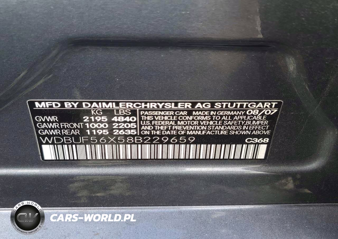 2008 Mercedes-Benz E 350 VIN:WDBUF56X58B229659 - 12
