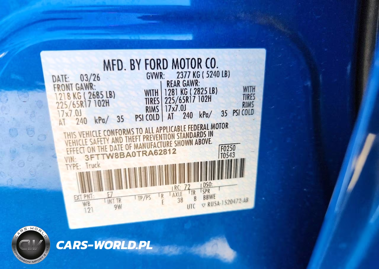 2026 Ford Maverick Xl VIN:3FTTW8BA0TRA62812 - 13