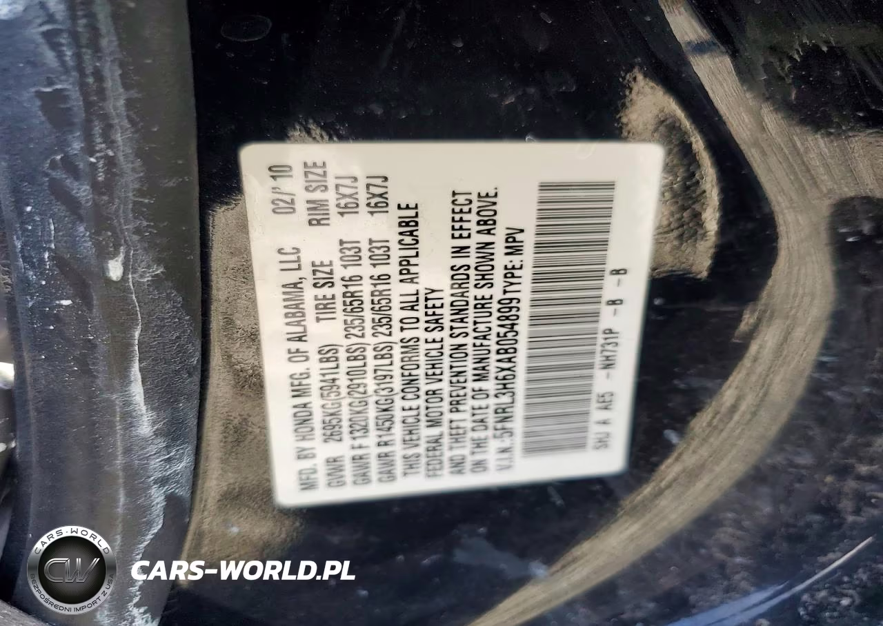 2010 Honda Odyssey Exl VIN:5FNRL3H6XAB054899 - 13